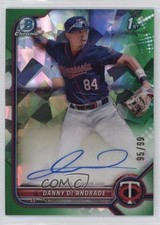 2022 Bowman Chrome Green Atomic Refractor 95/99 Danny De Andrade Auto 1cc7