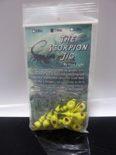 10 Pack  1/4Oz  THE SCORPION JIGS Heads BY FIRST LIGHT NEW OLD STOCK