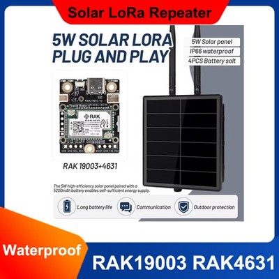 Solar Node RAK for Meshtastic Meshcore Repeater RAK Wireless WisBlock kit