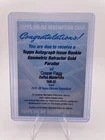 2025 Cooper Flagg Topps Chrome Auto Geo Refractor Gold Parallel  “REDEEMED “