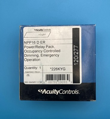 Acuity Controls/ NLIGHT - NPP16-D-ER  - Power Relay Pack - NOS