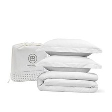 Duvet Cover Queen Size Bedding Set, Queen/Full - 3 Pc Duvet Cover Set White