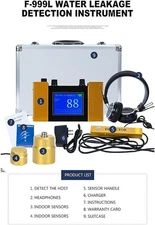 Water Leak Detector Underground Water Pipe Leakage Monitor  Digital Disp. F999-L
