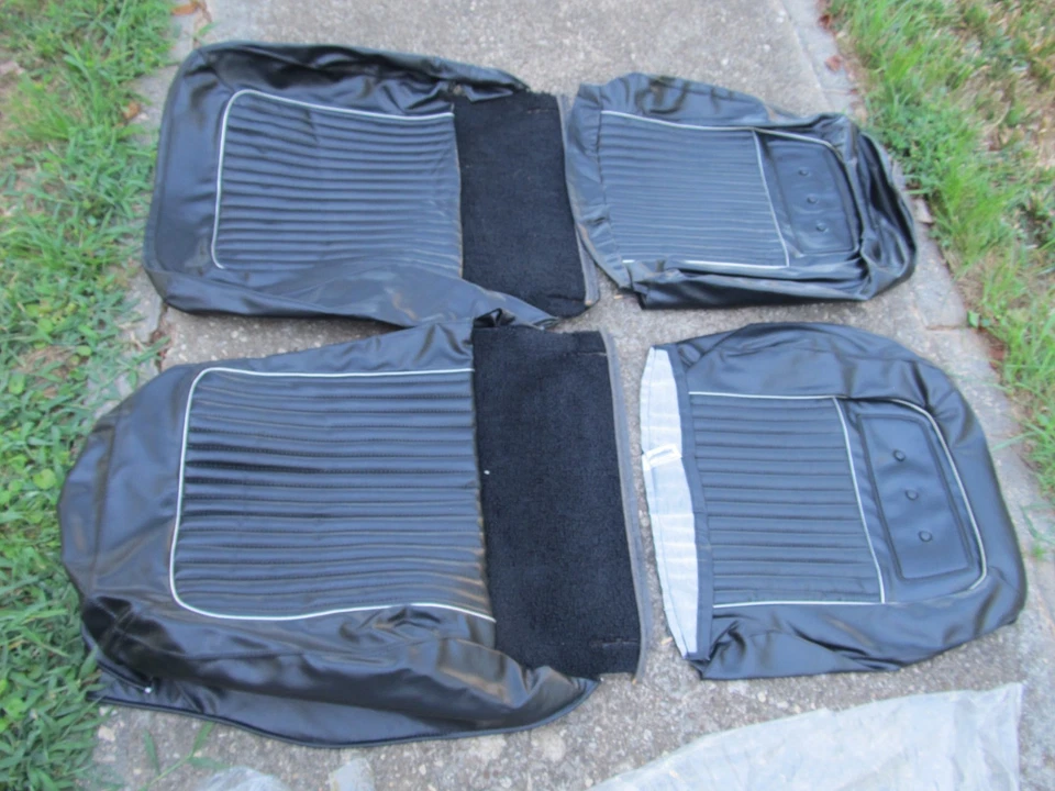 全新 Legendary 1964 Plymouth Fury Sport Fury 前桶座套 黑色 #2 — 第 2/4 张图片