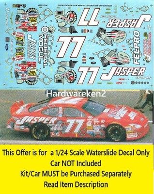 NASCAR DECAL #77 JASPER RED GASKET 2000 FORD TAURUS ROBERT PRESSELY 1/24 SLIXX
