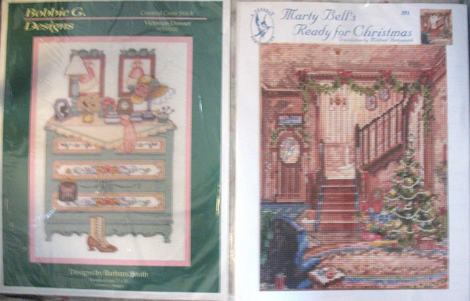 2 Counted Cross Stitch CHART PATTERN Kira MB Ready Christmas & Victorian Dresser - Image 3 of 4