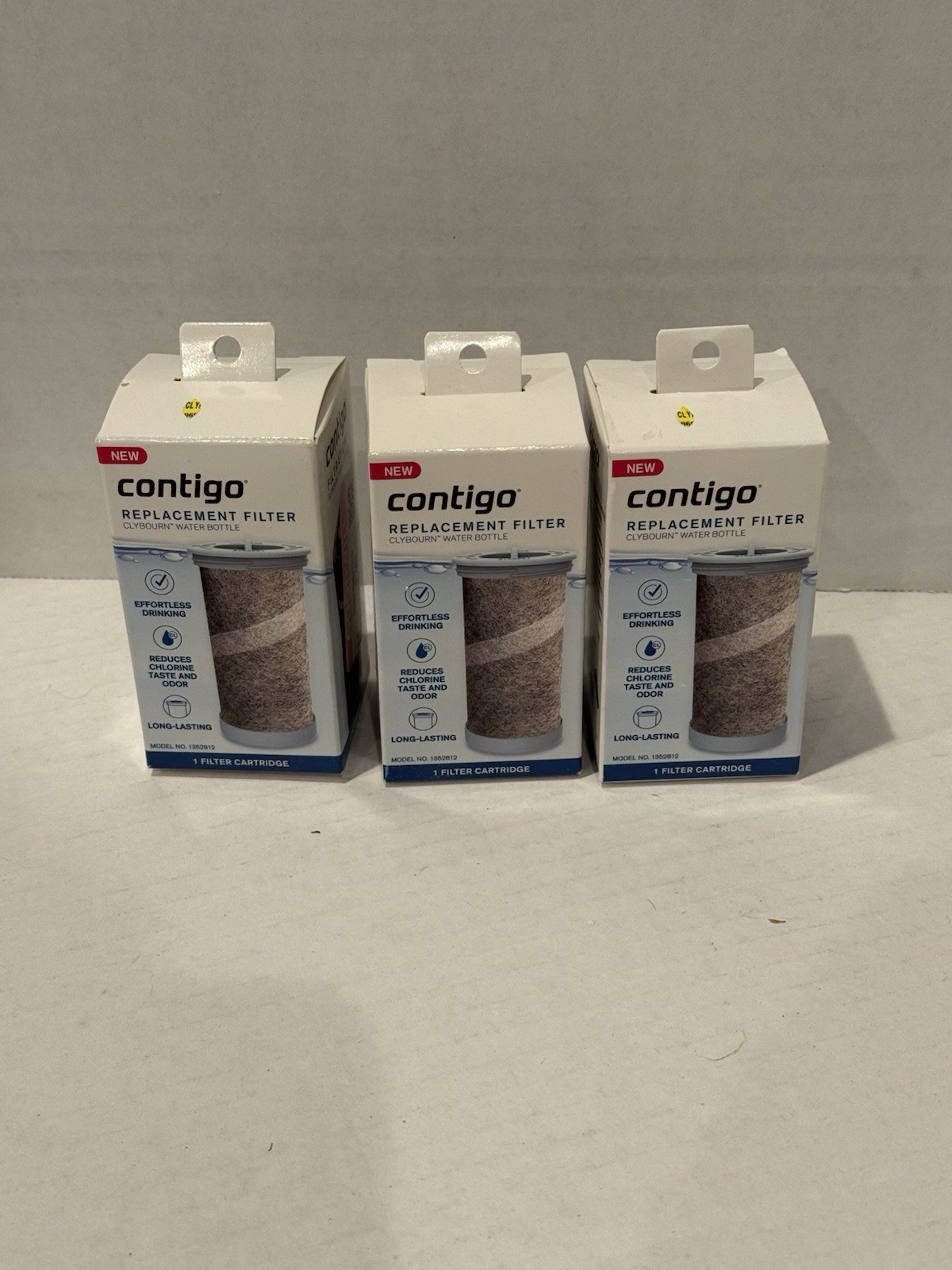 3 PACK LOT Contigo Replacement Water Filter Cartridge Clybou