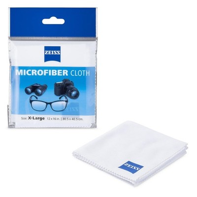 ZEISS 12x16 in X-LARGE REUSABLE MICROFIBER CLEANING CLOTH ALL LENS TYPE Eyeglass