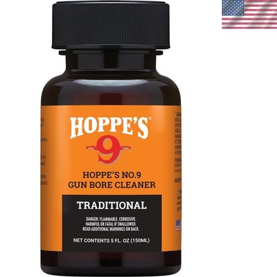 5 Oz. Hoppe's No. 9 Ultra Potent Bore Cleaner - Safe & Effective for Firearms