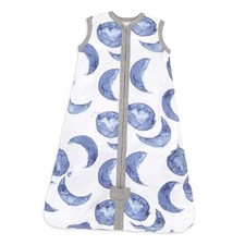Infant Wearable Blanket, Organic Cotton Large Lightweight 0.5 TOG Blue