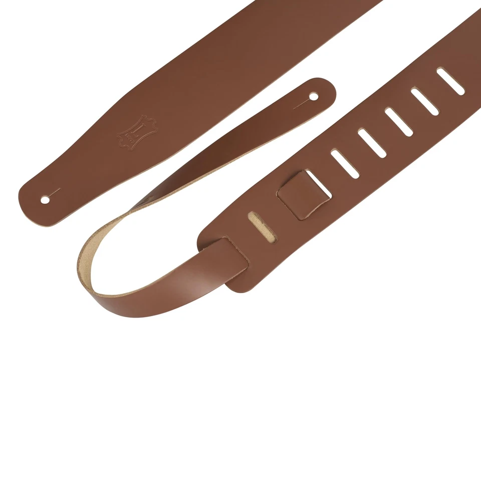 Correa de guitarra de cuero genuino de nogal ajustable 38 a 51 hecha a mano Canadá Foto 2 de 4