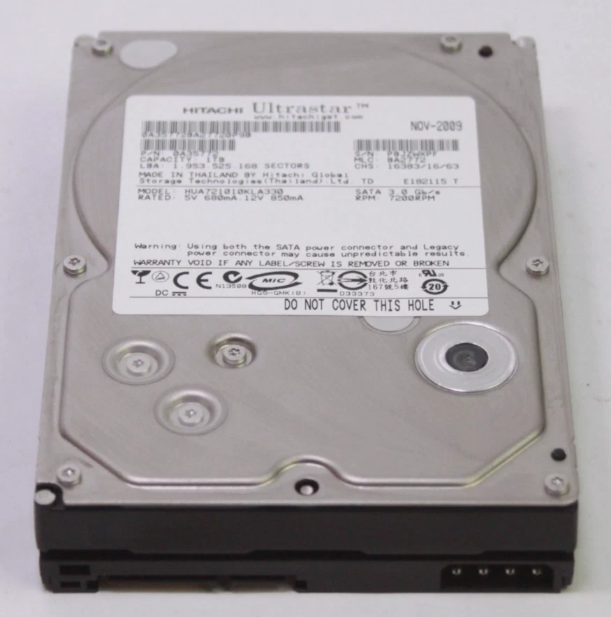 Hitachi 32 MB Cache Internal Hard Disk Drives 2TB Storage Capacity
