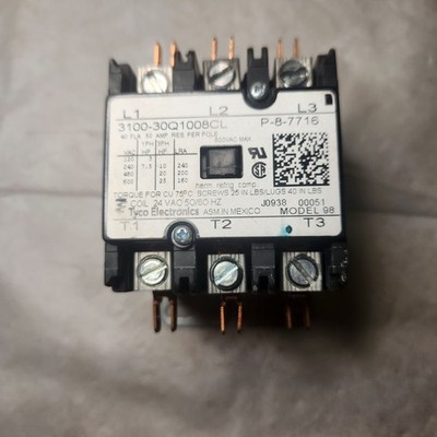 Tyco Electronics 3100-30Q1008CL definite purpose contactor, Model 98.