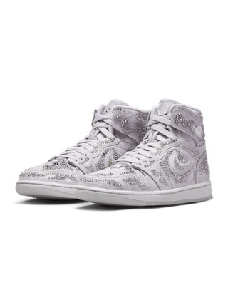 HF6248-002 Swarovski Nike Women's Air Jordan 1 High OG Vast Grey (Damen)