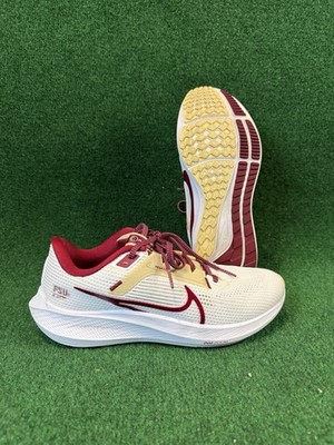 Nike FSU US 7.5 Zoom Pegasus 40 White Florida State Seminoles Running Unisex