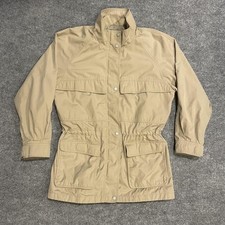 Vintage 70s-90s Eddie Bauer Mountain Parka Jacket Women L Beige Utility 39835