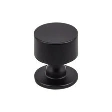 Top Knobs TK821BLK Lily Knob 1 1/8 Inch - Flat Black