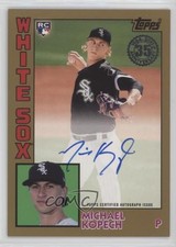 2019 Topps 1984 Topps Baseball Auto Gold 44/50 Michael Kopech #84A-MKO Auto u0u
