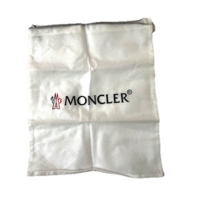 Moncler Dust Bag White Logo 14 X 12  Drawstring Storage polyester