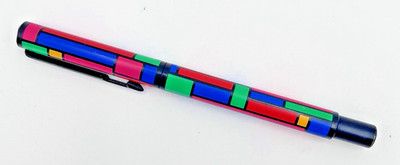 Vintage Parker  Vector Geometric Pattern Ballpoint Pen USA