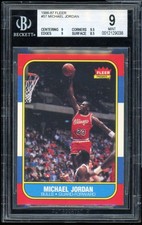 Michael Jordan Rookie Card 1986-87 Fleer #57 BGS 9. rookie card picture