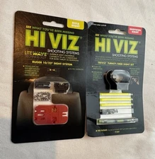 HiViz NiteSight Shooting Systems Rifle & Shotgun Sight Lot Of 2 Light Wave Tech
