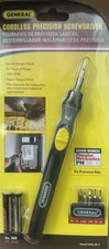 GENERAL Cordless Screwdriver Kit - Model 500 - Includes AAA Batteries & 6 Bits