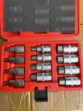 12pc 12 Drive Hex Bit Socket Set Metric 5-22mm Allen Key Tool Kit 12pc 12 Drive Hex Bit Socket Set Metric 5-22mm Allen Key Tool Kit