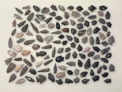 Five Authentic Ancient Indian Arrowheads ''Field Grade  Random Select GrabBag