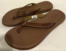 FLOJOS flip flops women Size 10 Brown NEW 