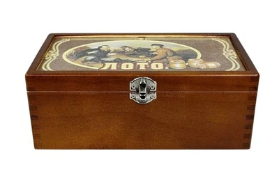 GMMH Bingospiel Lottospiel Bingo Russisches Lotto Loto Holzkiste 31-5A