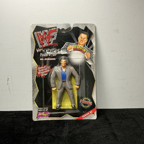 Vintage 1999 Just Toys WWF Bend-Ems Mr. McMahon Se...