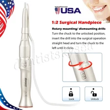 Dental 1:2 Surgical Straight Handpiece 20 Degree Attachment External  FDA
