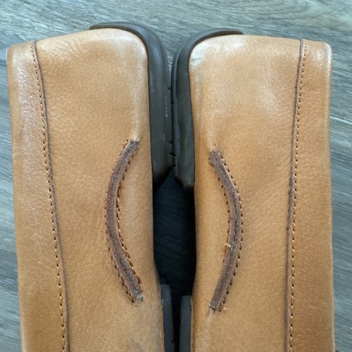 Hush Puppies 9 Driving Moccasin Double bit Leather Loafer 9M Flat Tan Moyen 41 - Picture 13 of 24