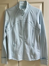 LN LULULEMON sz 12 DEFINE Jacket SHEER BLUE Icy Frozen Blue LUON