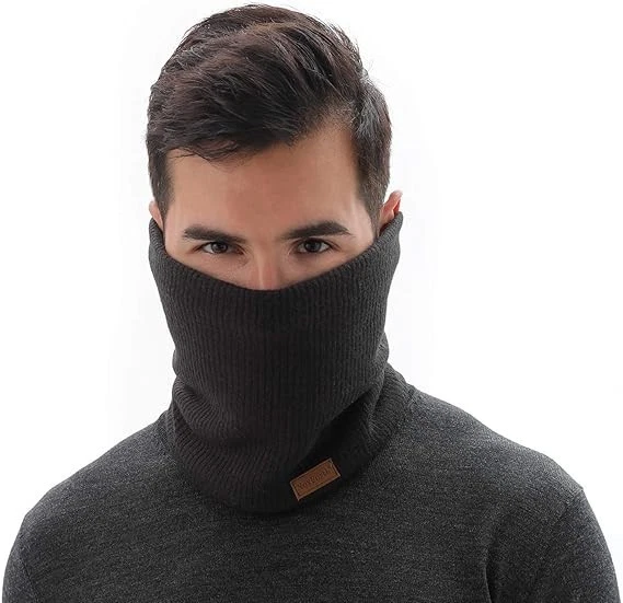 NovForth Máscara de Gaiter de Lã Aquecedor de Pescoço de Inverno para Homens e Mulheres, Cachecol À Prova de Vento - Imagem 2 de 4