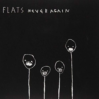 Flats Never Again 7'' vinyl UK One Little Indian 2011 7'' in pic sleeve SWEAT04