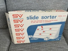 Vintage Metal Smith-Victor Slide Sorter AND Slide Storage Box Tested
