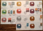Mexico stamp 1968 olympic sport games 11 covers condition seen combine shipping