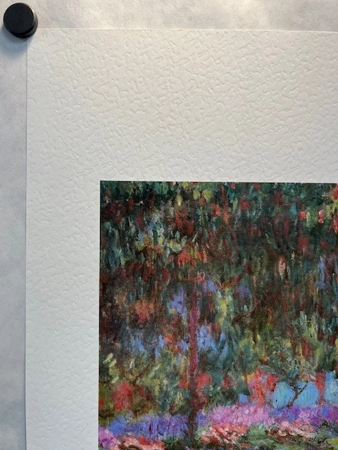 Jardín De L'artiste por Claude Monet - Impresión vintage de stock nuevo/antiguo, Athena 1989 Foto 2 de 4