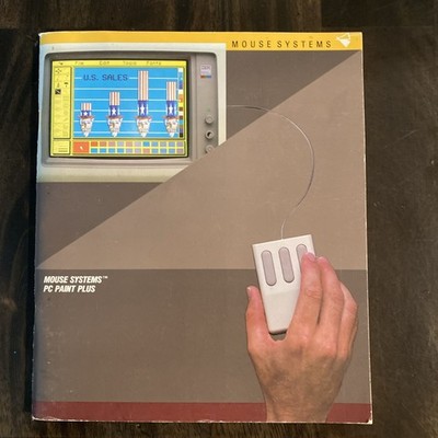 VTG 1985 Mouse Systems PC Paint Plus User's Guide, IBM, RARE