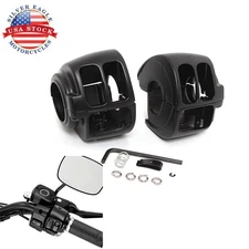 Black Handlebar Hand Control Switch Housing Cover For Harley Touring Sportster