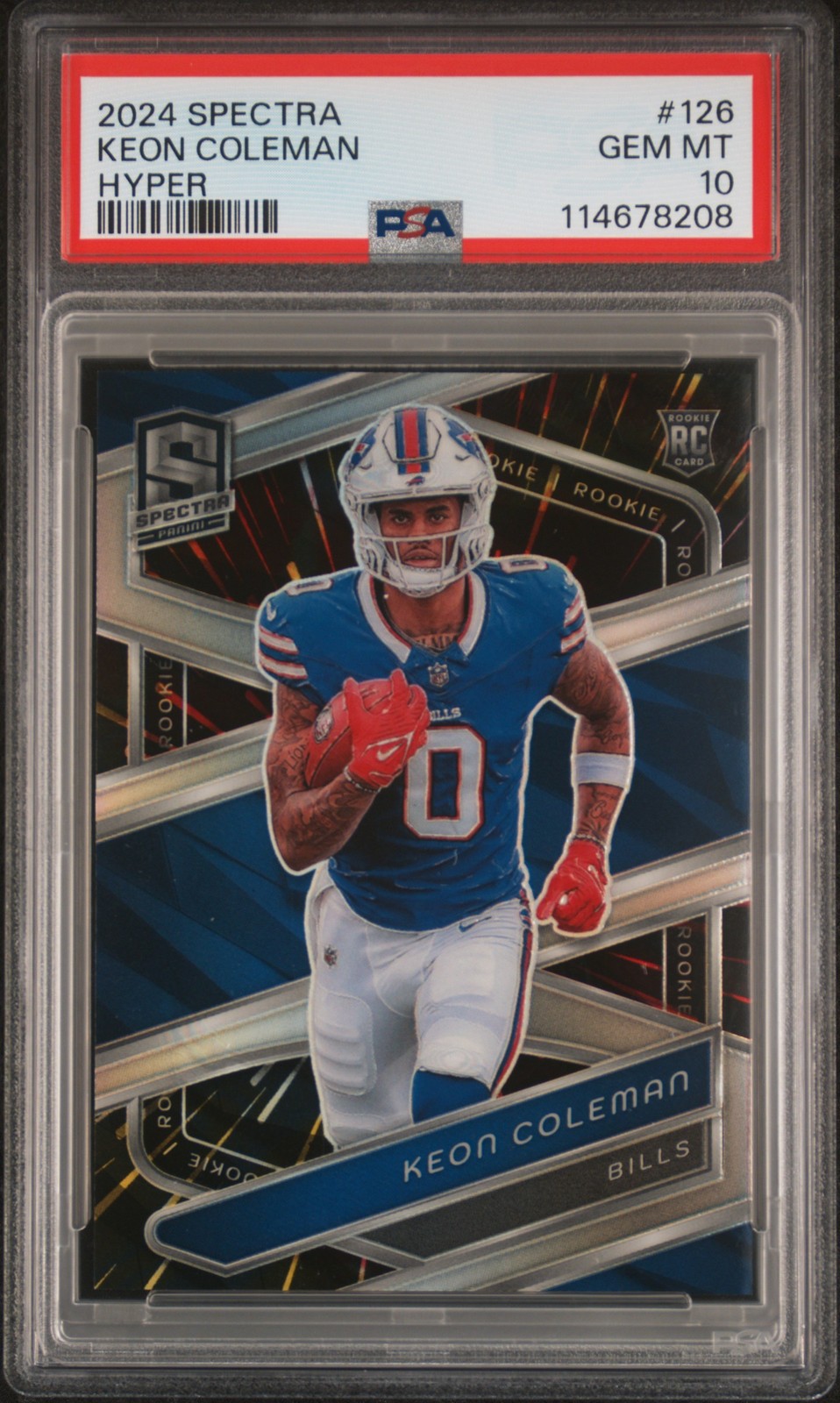 Keon Coleman Panini Spectra #126 Hyper