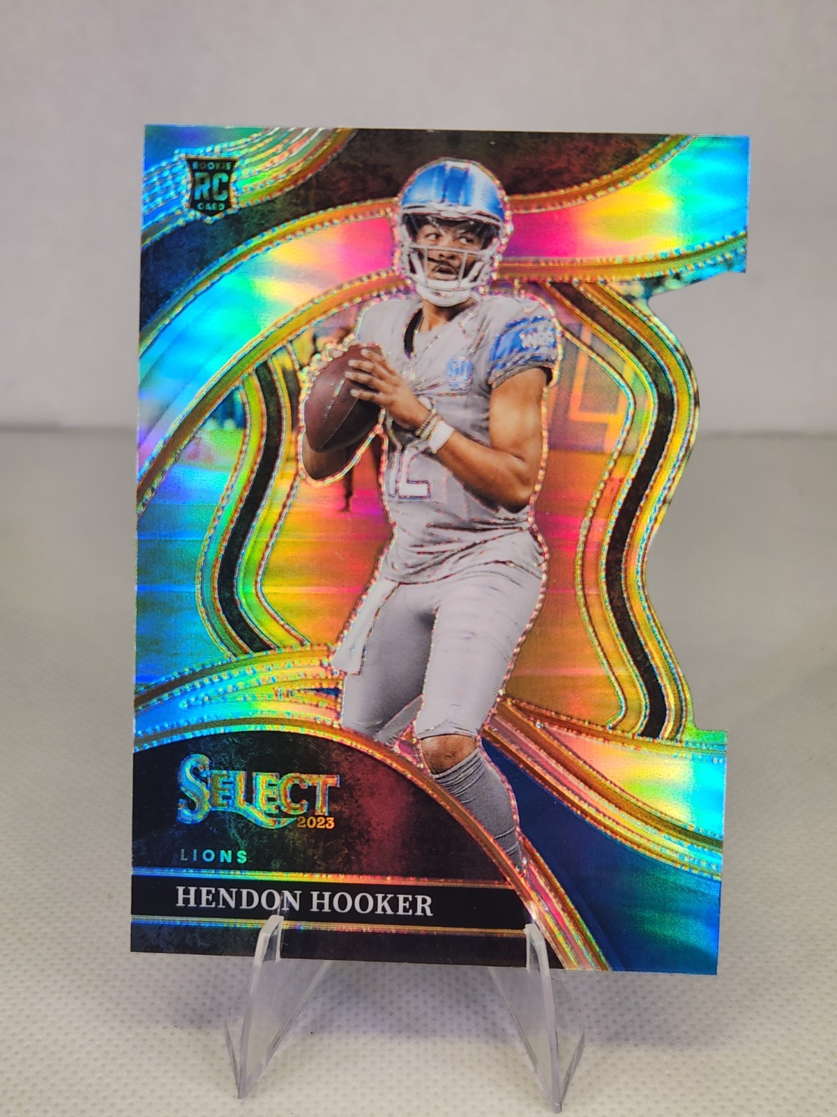 2023 Panini Select - Club Level Hendon Hooker #268 Silver Prizm Die-Cut (RC)