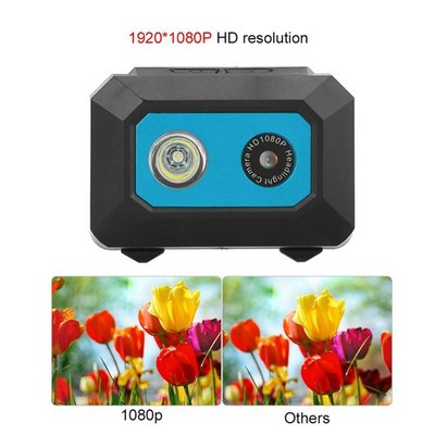 Super HD 1080P Am Kopf Montierter Action-Video-Camcorder (SchwarzBlau) 1Z7K