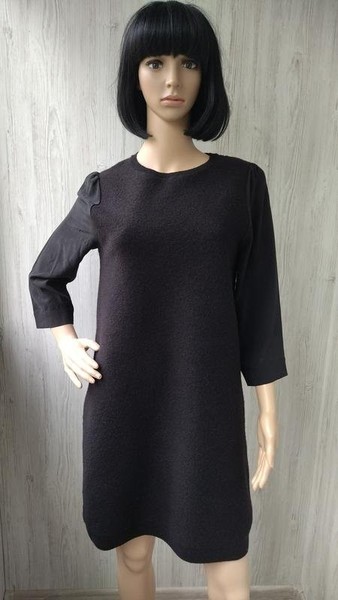 Women COS Dress Black Wool 36 / S / 44 #6QI6