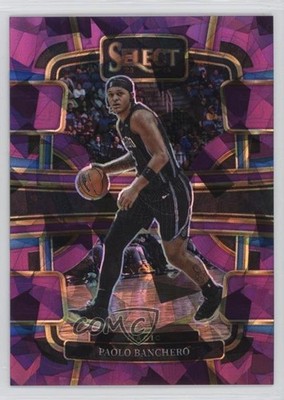 2023 Panini Select Concourse Purple Cracked Ice Prizm 52/99 Paolo Banchero 1hd5