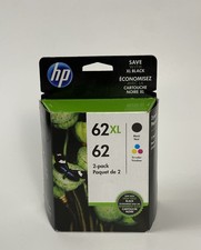 HP 62XL Black 62 Tri Color Combo Pack Ink Cartridges Exp. Date FEB 2020