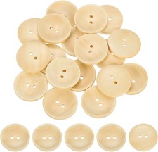 Wooden Buttons, 38mm 1.5 Inch 2 Hole Round Wood Sewing Button - 2 buttons