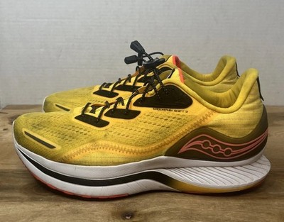 Saucony Endorphin Shift 2 Mens ViZiGold/ViZiRed Athletic Running Shoes Sz 11.5